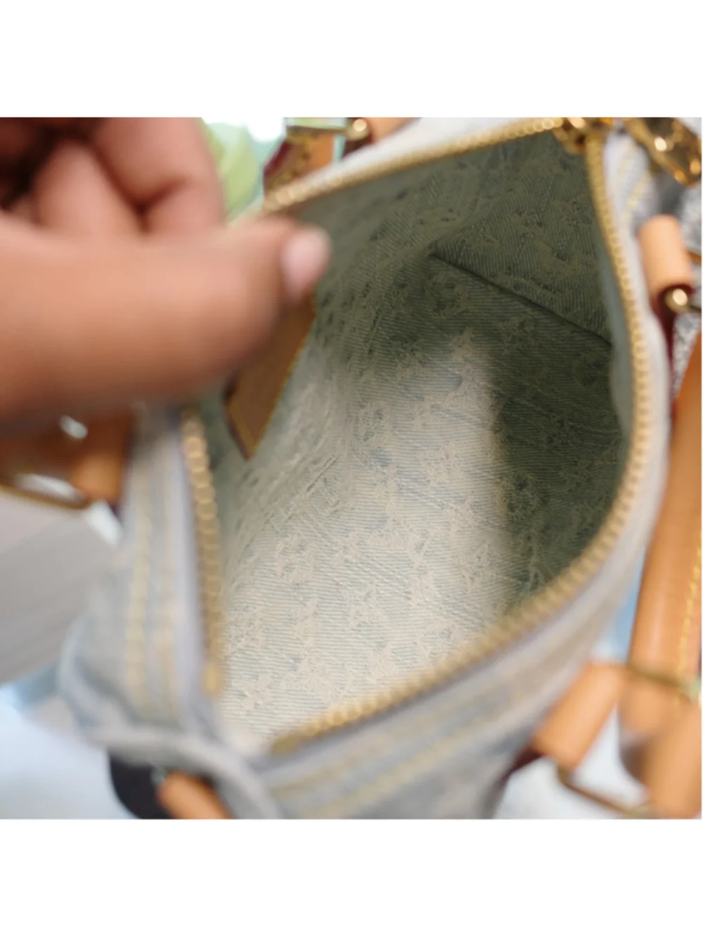 Louis Vuitton Sky Denim Nano Speedy